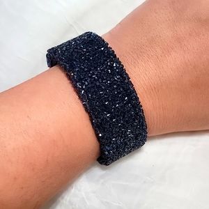 Sparkle blue cuff with magnetic clasp